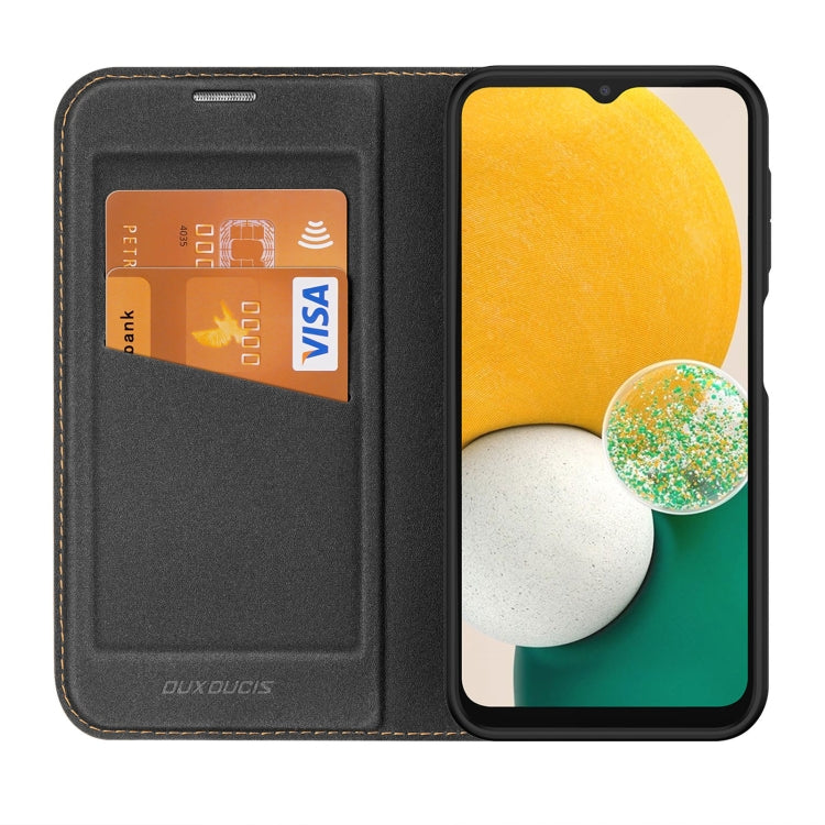 For Samsung Galaxy A14 5G / A14 4G DUX DUCIS Skin X2 Series Horizontal Flip Leather Phone Case