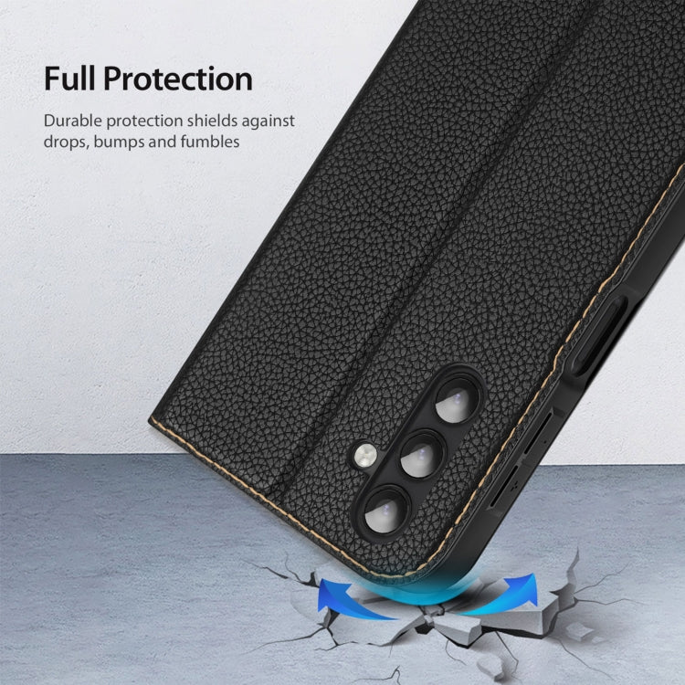For Samsung Galaxy A14 5G / A14 4G DUX DUCIS Skin X2 Series Horizontal Flip Leather Phone Case