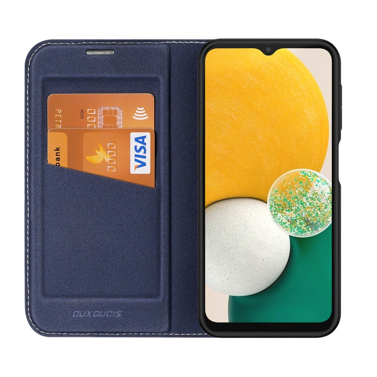 For Samsung Galaxy A14 5G / A14 4G DUX DUCIS Skin X2 Series Horizontal Flip Leather Phone Case
