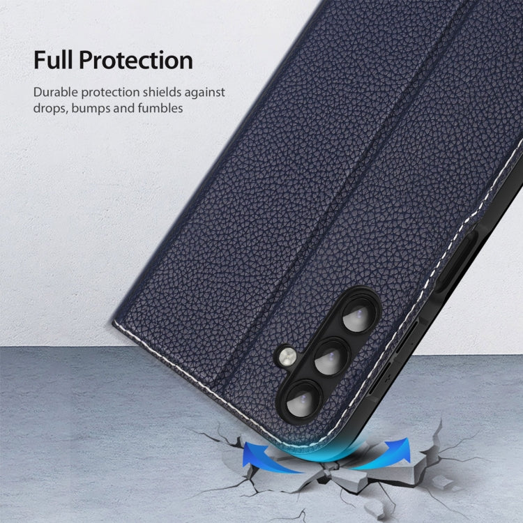 For Samsung Galaxy A14 5G / A14 4G DUX DUCIS Skin X2 Series Horizontal Flip Leather Phone Case