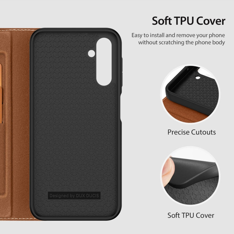 For Samsung Galaxy A14 5G / A14 4G DUX DUCIS Skin X2 Series Horizontal Flip Leather Phone Case
