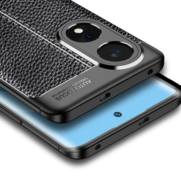 For OPPO A1 Pro Litchi Texture Shockproof TPU Phone Case