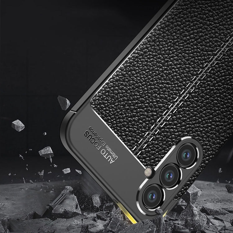 For Samsung Galaxy A34 Litchi Texture Shockproof TPU Phone Case