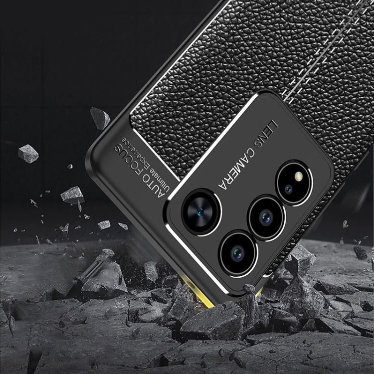 For vivo S16 Litchi Texture Shockproof TPU Phone Case