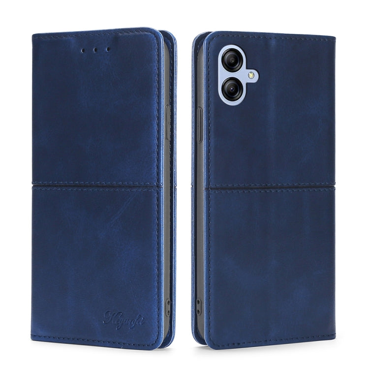 For Samsung Galaxy A04e 4G Cow Texture Magnetic Horizontal Flip Leather Phone Case