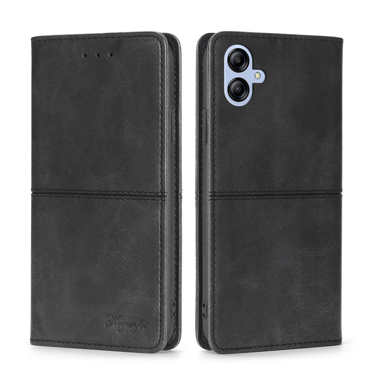 For Samsung Galaxy A04e 4G Cow Texture Magnetic Horizontal Flip Leather Phone Case