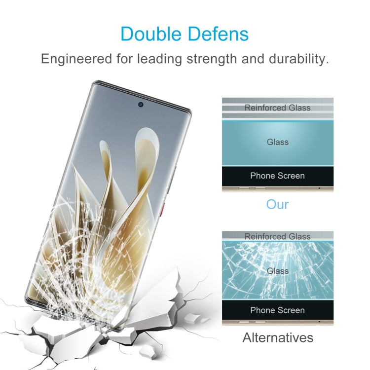 For ZTE nubia Z50 50pcs 0.26mm 9H 2.5D Tempered Glass Film