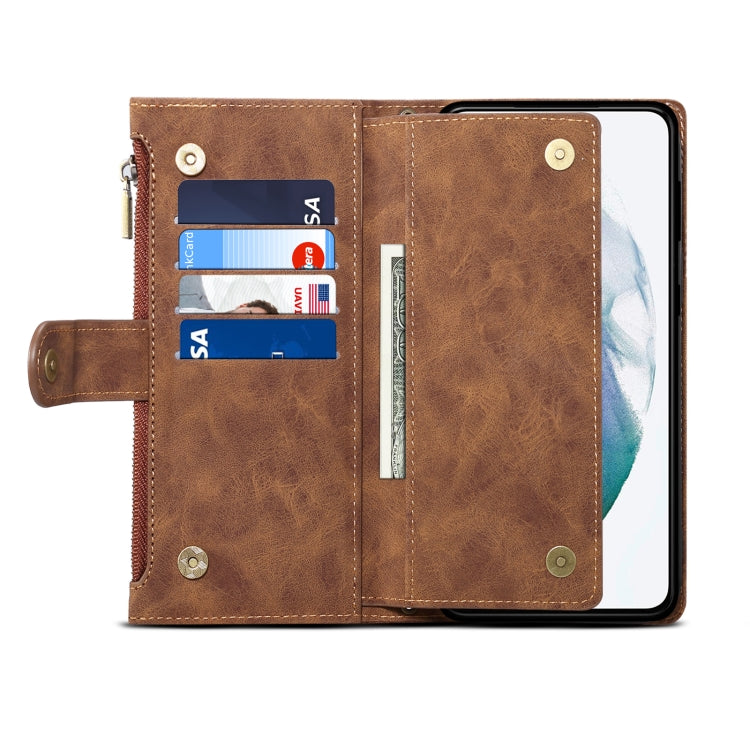 For Samsung Galaxy S23 Ultra 5G ESEBLE Retro Frosted Horizontal Flip Leather Phone Case