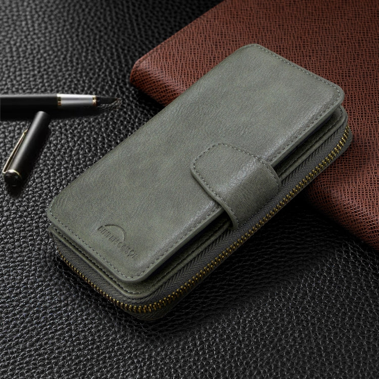 For iPhone 7 Plus Detachable Multifunctional Horizontal Flip Leather Case with Card Slots & Zipper Wallet & Photo Frame