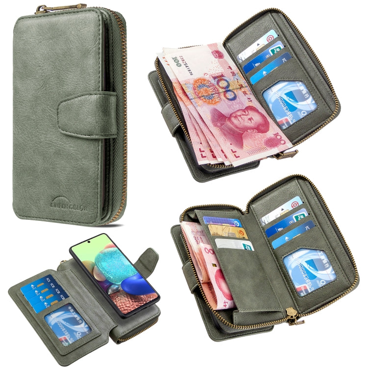 For iPhone XR Detachable Multifunctional Horizontal Flip Leather Case with Card Slots & Zipper Wallet & Photo Frame