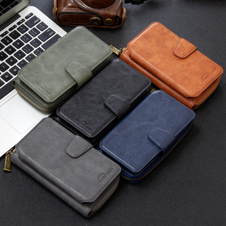 For Galaxy S9 Plus Detachable Multifunctional Horizontal Flip Leather Case with Card Slots & Zipper Wallet & Photo Frame