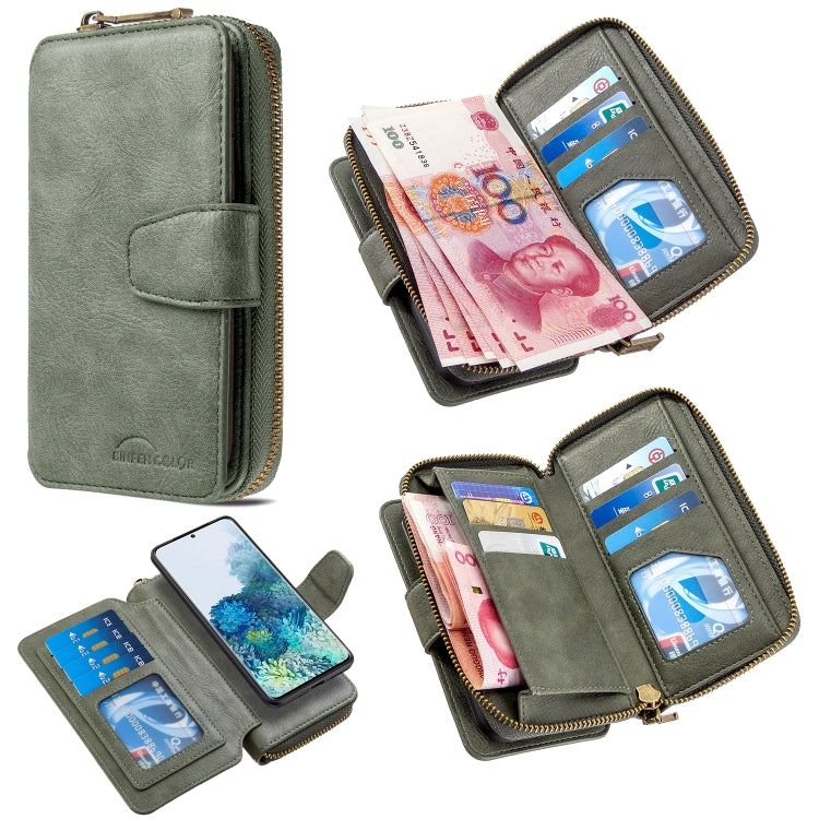 For Galaxy S20 Plus Detachable Multifunctional Horizontal Flip Leather Case with Card Slots & Zipper Wallet & Photo Frame