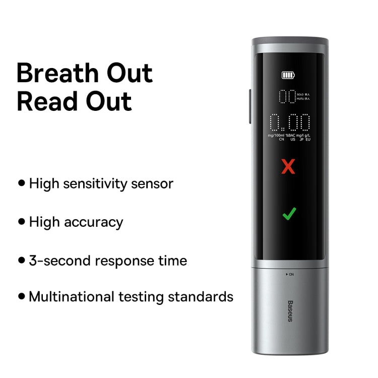 Baseus SafeJourney Pro Series Breathalyzer(Space Grey)