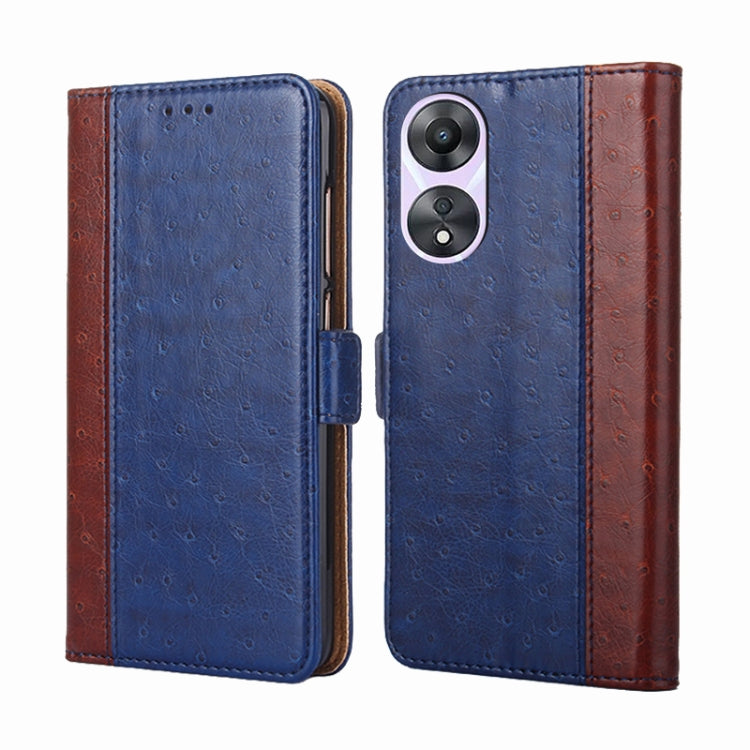 For OPPO A58 5G Ostrich Texture Flip Leather Phone Case