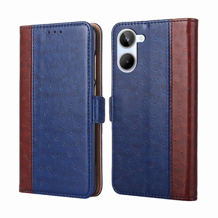 For Realme 10 4G Ostrich Texture Flip Leather Phone Case