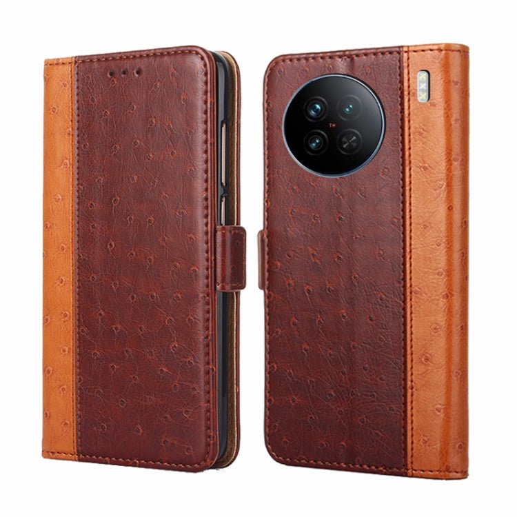 For vivo X90 Ostrich Texture Flip Leather Phone Case