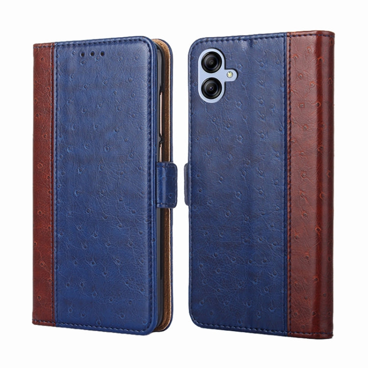 For Samsung Galaxy A04e 4G Ostrich Texture Flip Leather Phone Case