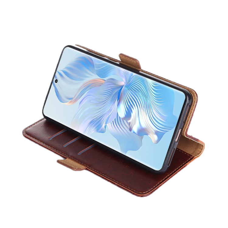 For Samsung Galaxy A04e 4G Ostrich Texture Flip Leather Phone Case