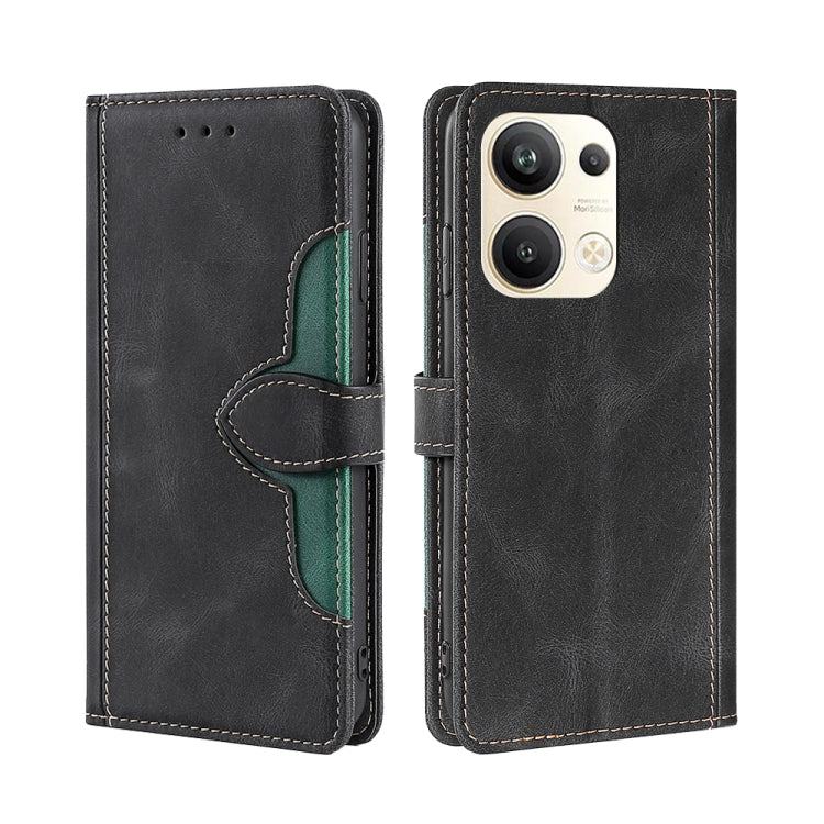 For OPPO Reno9 Pro+ 5G Skin Feel Magnetic Buckle Leather Phone Case