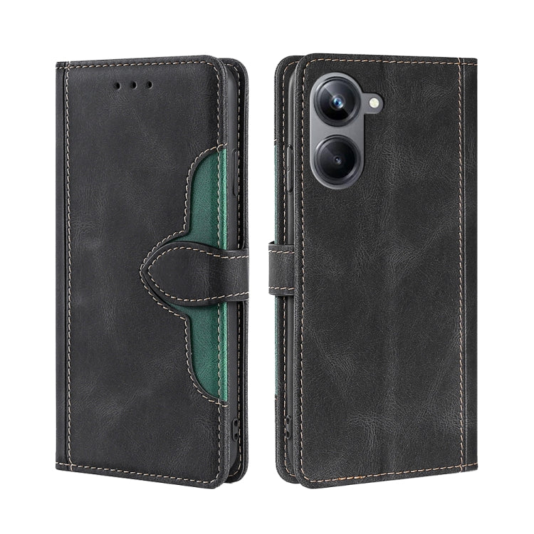 For Realme 10 Pro 5G Skin Feel Magnetic Buckle Leather Phone Case