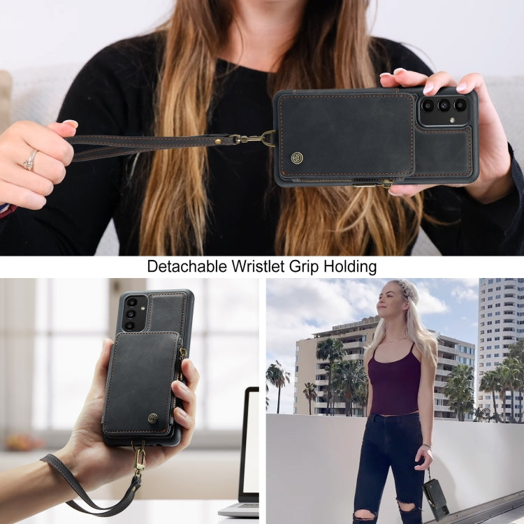 For Samsung Galaxy A13 5G CaseMe C20 Multifunctional RFID Leather Phone Case