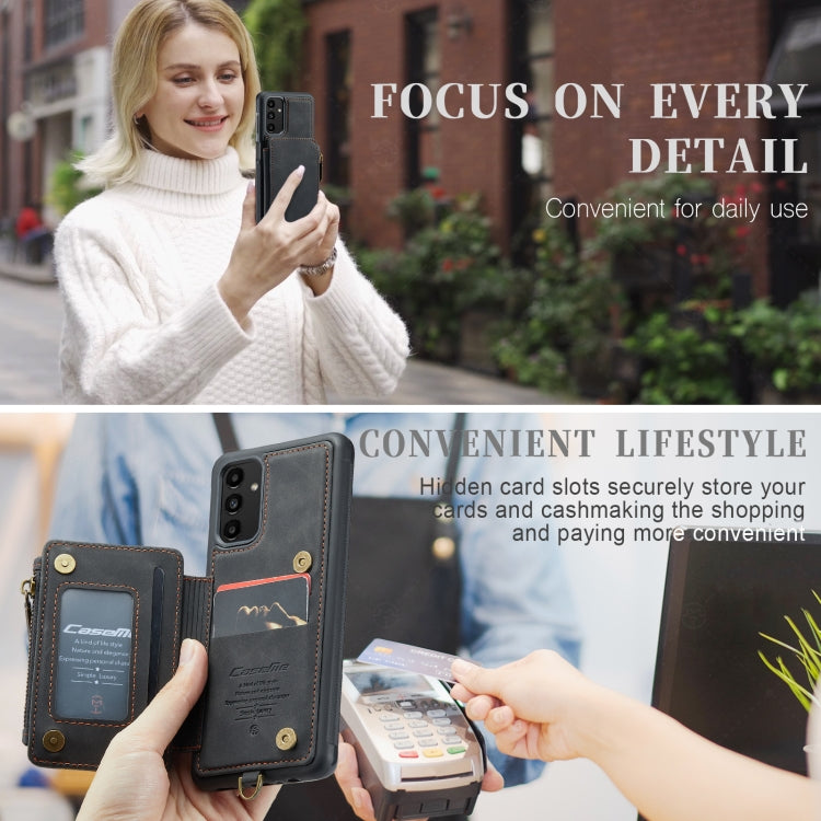 For Samsung Galaxy A13 5G CaseMe C20 Multifunctional RFID Leather Phone Case
