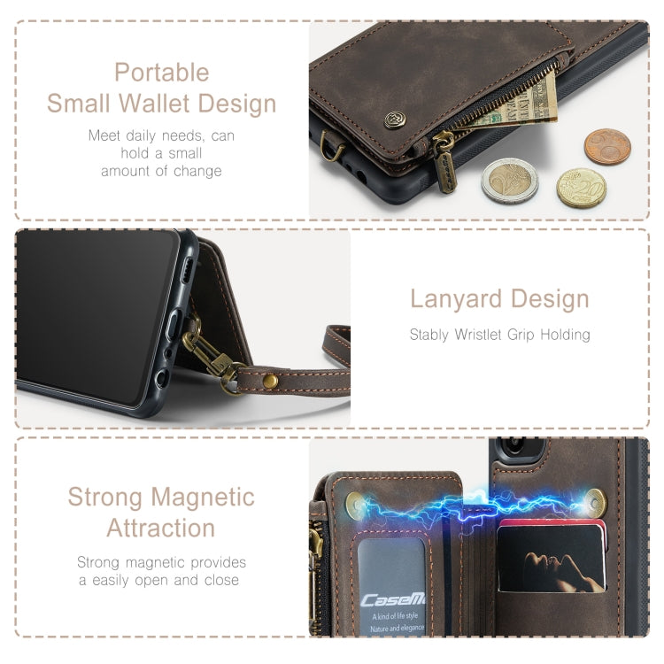 For Samsung Galaxy A13 5G CaseMe C20 Multifunctional RFID Leather Phone Case