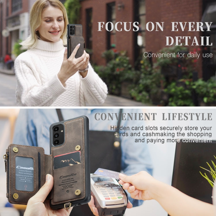 For Samsung Galaxy A13 5G CaseMe C20 Multifunctional RFID Leather Phone Case