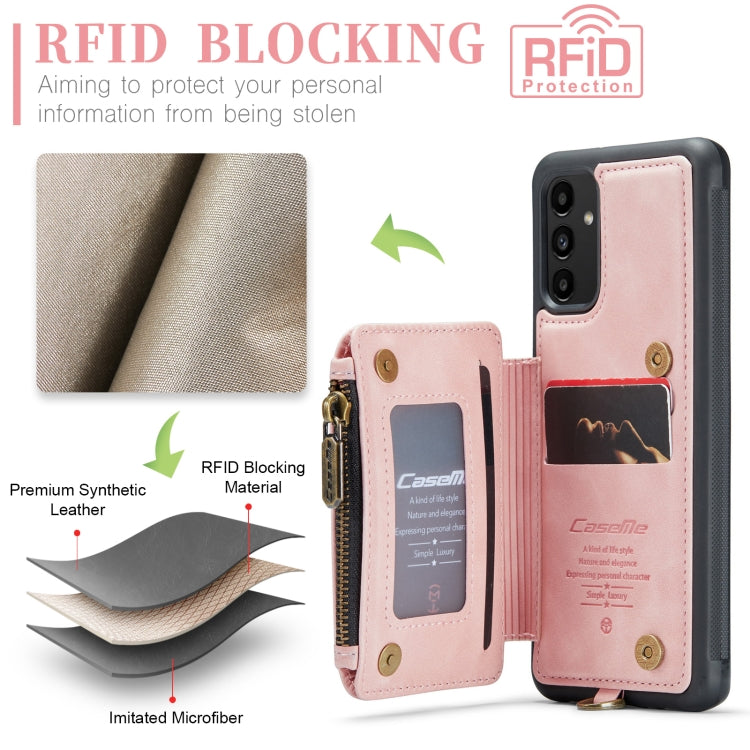 For Samsung Galaxy A13 5G CaseMe C20 Multifunctional RFID Leather Phone Case
