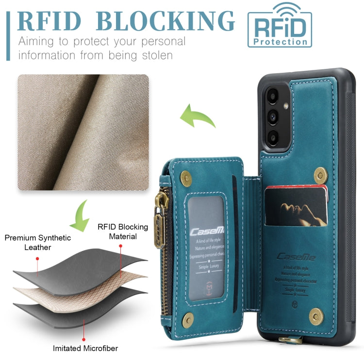 For Samsung Galaxy A13 5G CaseMe C20 Multifunctional RFID Leather Phone Case