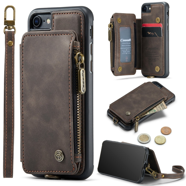 For iPhone SE 2022 / SE 2020 / 7 / 8 CaseMe C20 Multifunctional RFID Leather Phone Case