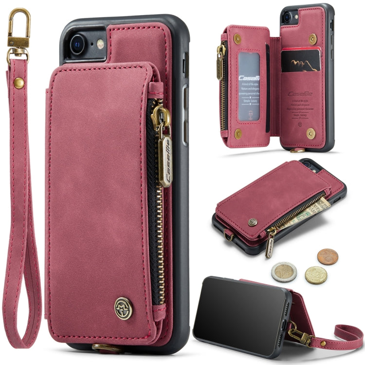 For iPhone SE 2022 / SE 2020 / 7 / 8 CaseMe C20 Multifunctional RFID Leather Phone Case