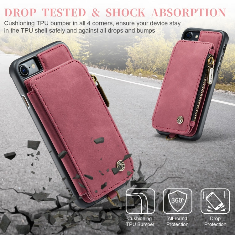 For iPhone SE 2022 / SE 2020 / 7 / 8 CaseMe C20 Multifunctional RFID Leather Phone Case