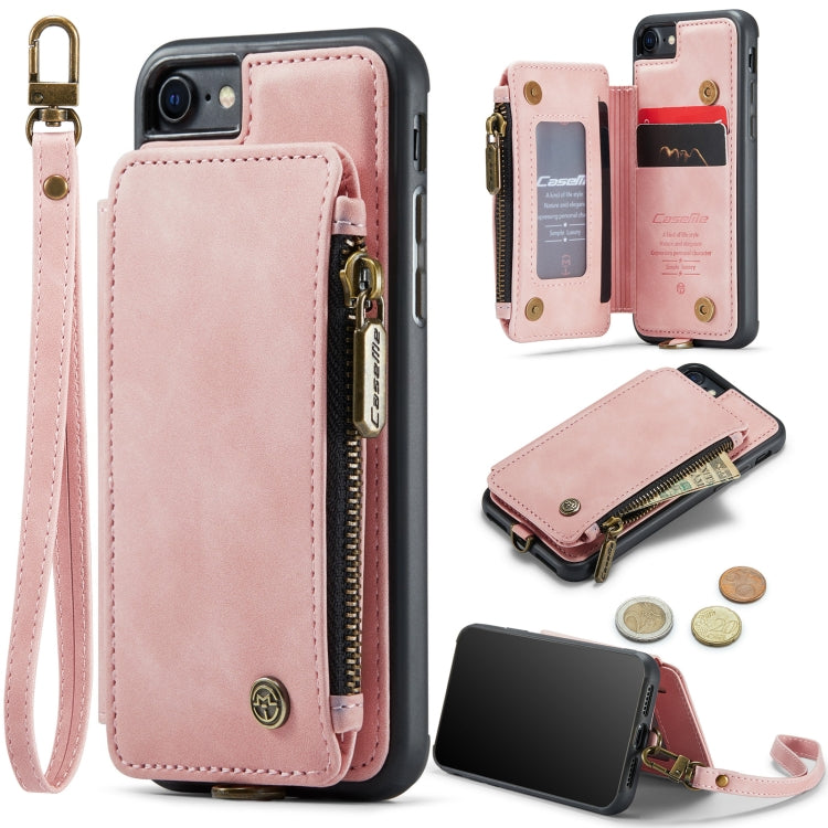 For iPhone SE 2022 / SE 2020 / 7 / 8 CaseMe C20 Multifunctional RFID Leather Phone Case