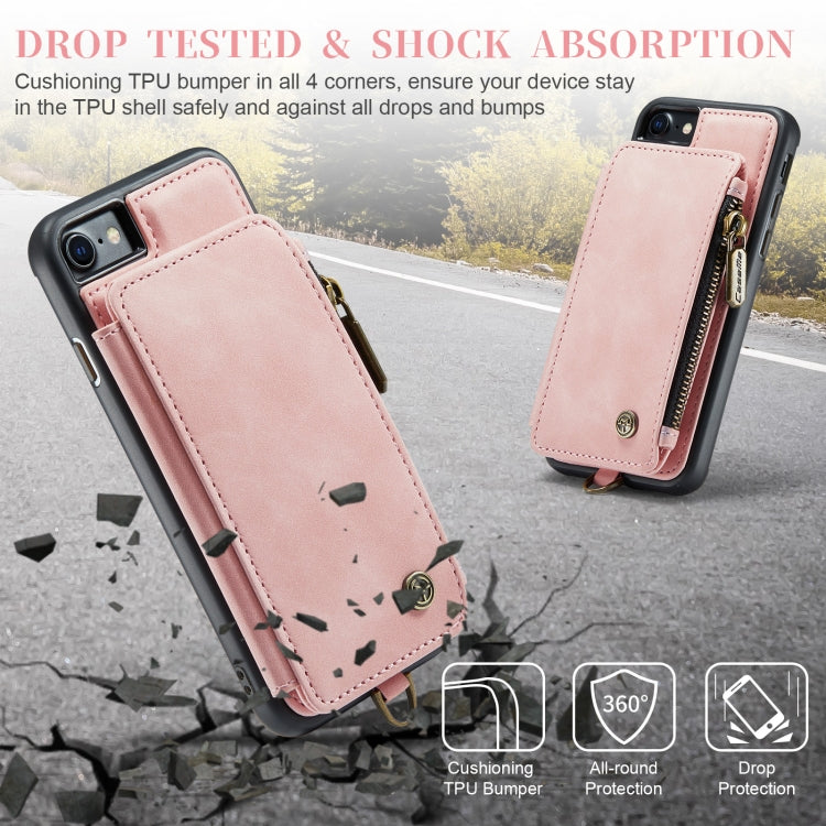 For iPhone SE 2022 / SE 2020 / 7 / 8 CaseMe C20 Multifunctional RFID Leather Phone Case