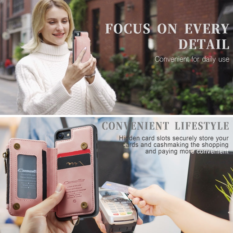 For iPhone SE 2022 / SE 2020 / 7 / 8 CaseMe C20 Multifunctional RFID Leather Phone Case
