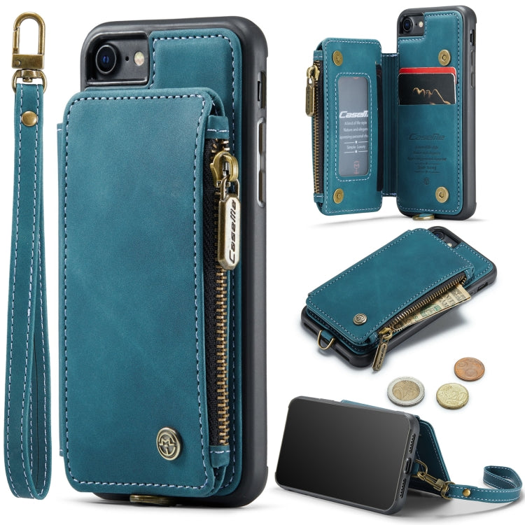 For iPhone SE 2022 / SE 2020 / 7 / 8 CaseMe C20 Multifunctional RFID Leather Phone Case