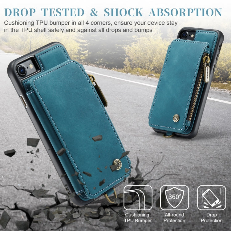 For iPhone SE 2022 / SE 2020 / 7 / 8 CaseMe C20 Multifunctional RFID Leather Phone Case