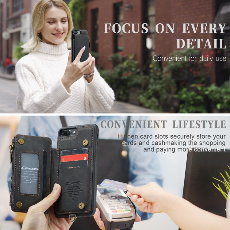 For iPhone 7 Plus / 8 Plus CaseMe C20 Multifunctional RFID Leather Phone Case