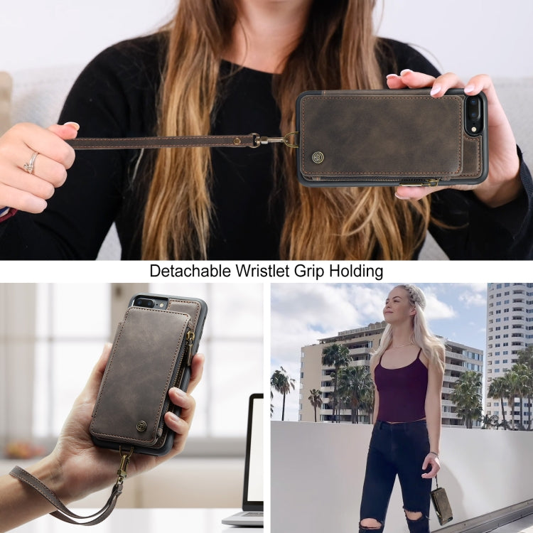 For iPhone 7 Plus / 8 Plus CaseMe C20 Multifunctional RFID Leather Phone Case