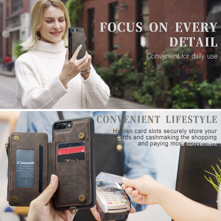 For iPhone 7 Plus / 8 Plus CaseMe C20 Multifunctional RFID Leather Phone Case