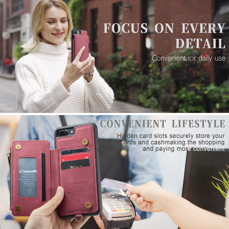 For iPhone 7 Plus / 8 Plus CaseMe C20 Multifunctional RFID Leather Phone Case