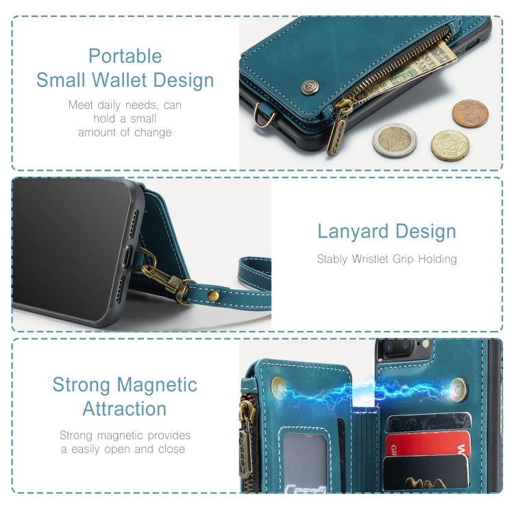 For iPhone 7 Plus / 8 Plus CaseMe C20 Multifunctional RFID Leather Phone Case