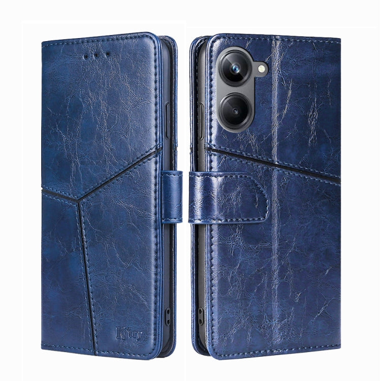 For Realme 10 Pro 5G Geometric Stitching Horizontal Flip Leather Phone Case