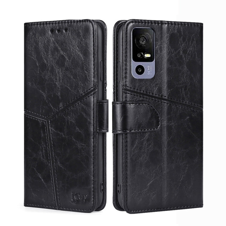 For TCL 40R 5G Geometric Stitching Horizontal Flip Leather Phone Case