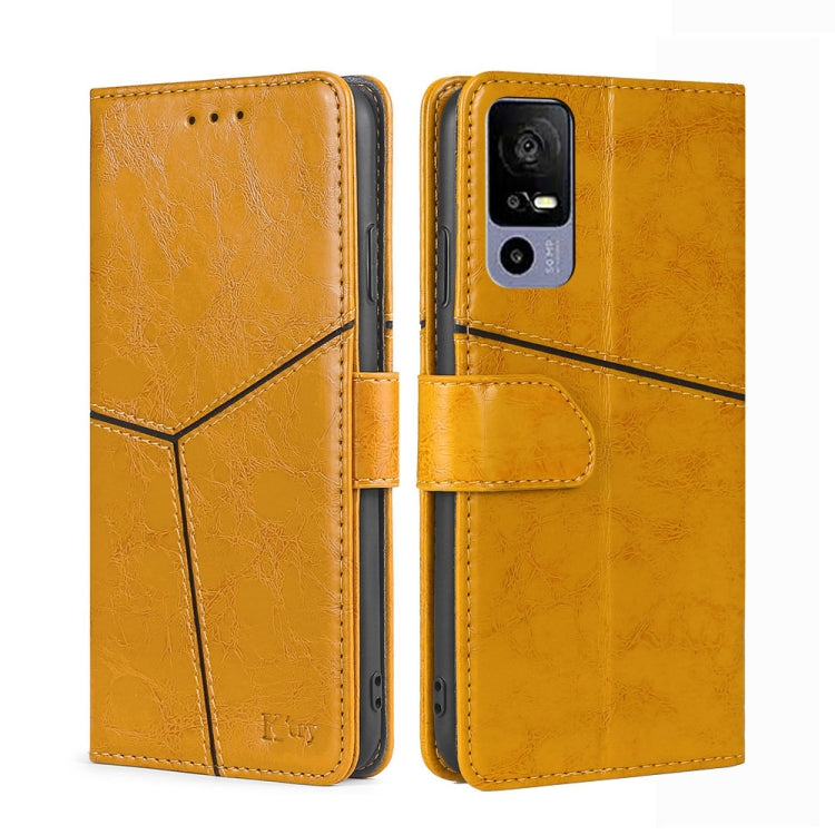 For TCL 40R 5G Geometric Stitching Horizontal Flip Leather Phone Case