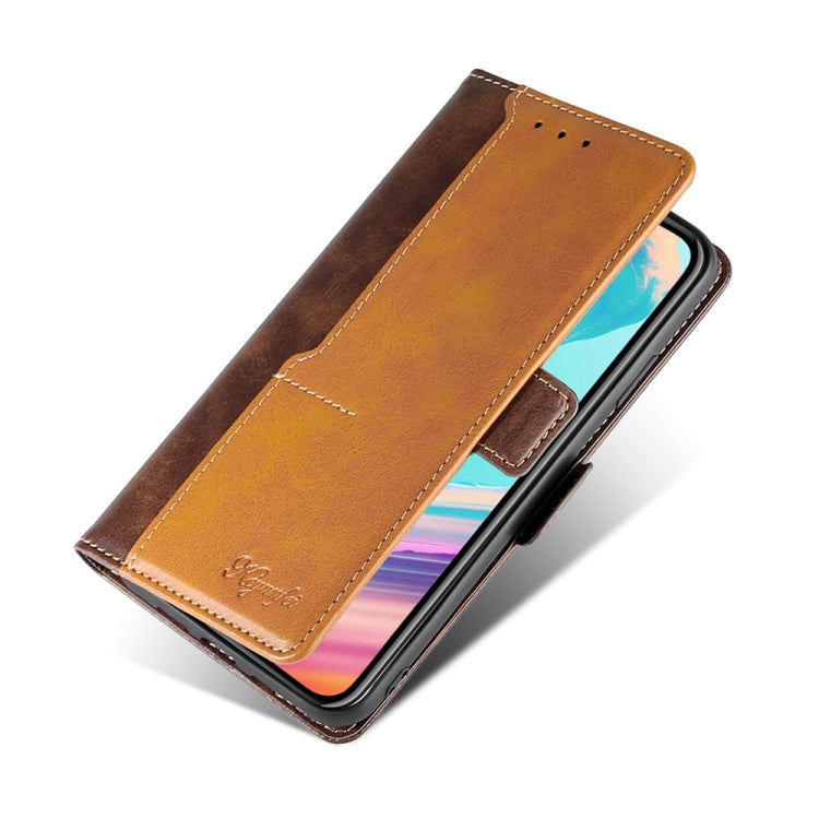 For Samsung Galaxy A04e 4G Contrast Color Side Buckle Leather Phone Case