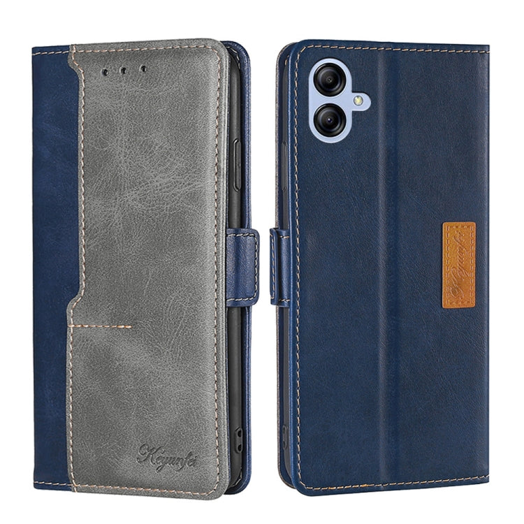 For Samsung Galaxy A04e 4G Contrast Color Side Buckle Leather Phone Case