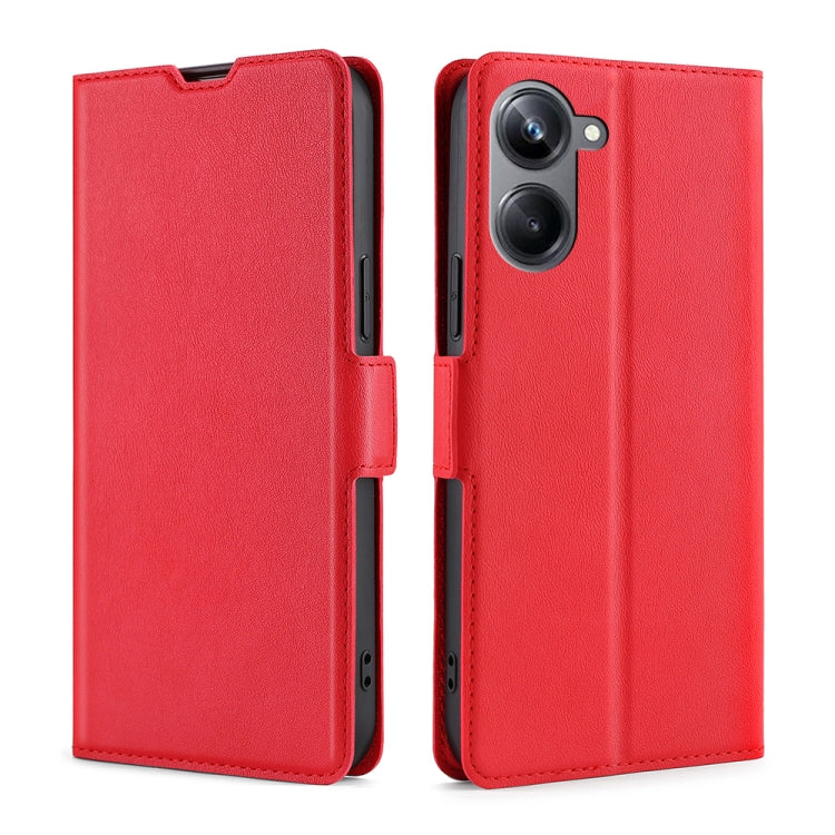 For Realme 10 Pro 5G Ultra-thin Voltage Side Buckle Horizontal Flip Leather Phone Case