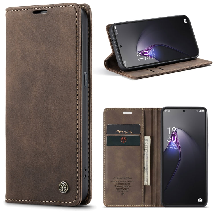 For OPPO Reno8 Pro 5G Global CaseMe 013 Multifunctional Horizontal Flip Leather Phone Case